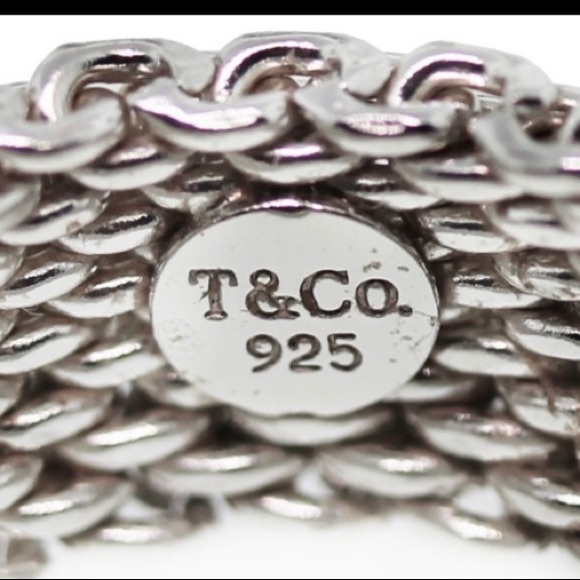 RARE- TIFFANY & COMPANY SOMERSET MESH RING- DISCONTINUED DESIGN - Picture 4 of 5
